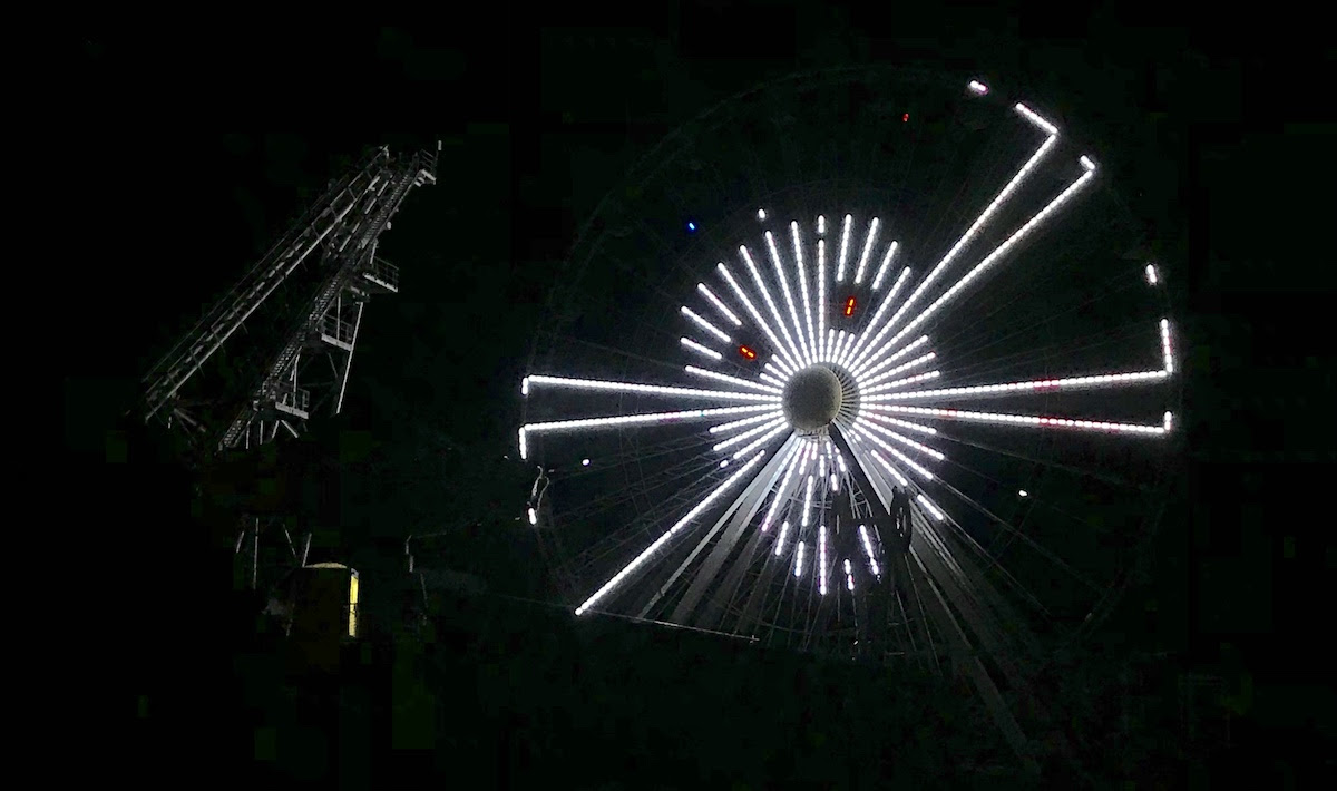 Wildwood Ferris Wheel at Halloween - Spooky Skull