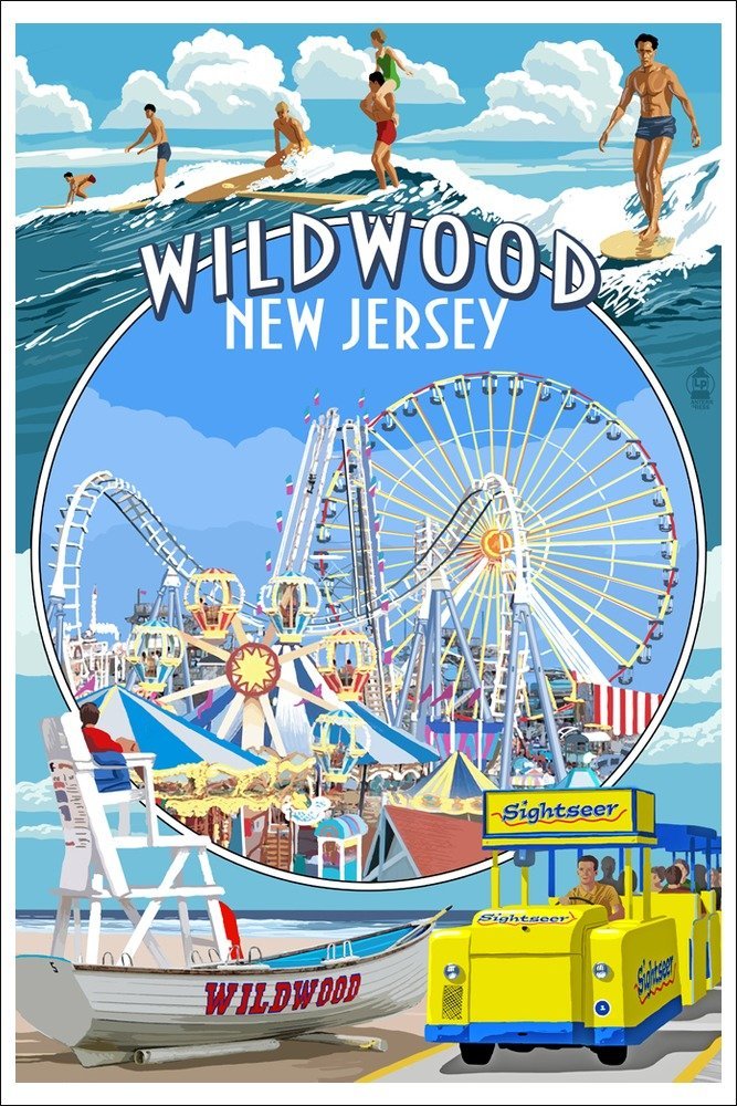 Wildwood New Jersey Beach Artwork