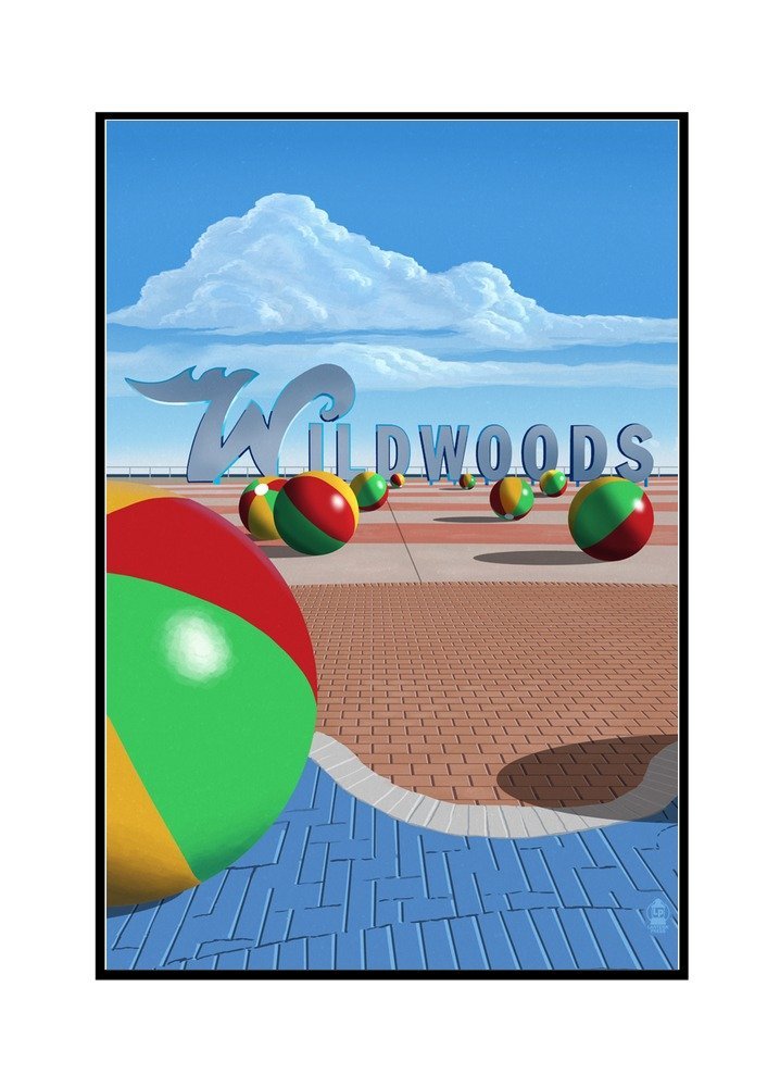 Wildwood DooWop New Jersey Sign Artwork