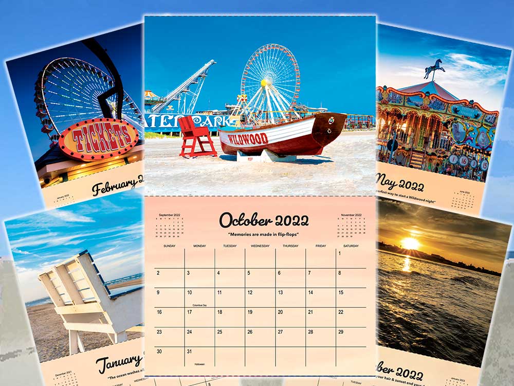 Wildwood 2022 Wall Calendar pages
