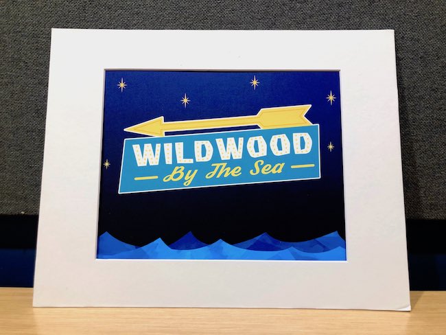 Wildwood By-The-Sea Retro Art Print 2