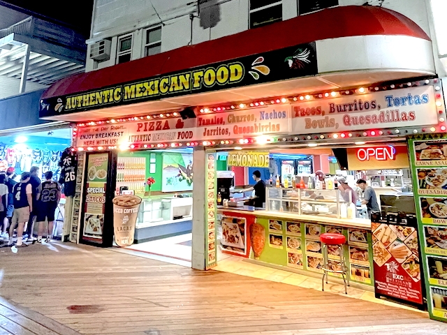 Atexcac Mexican Restaurant Storefront on the Wildwood Boardwalk