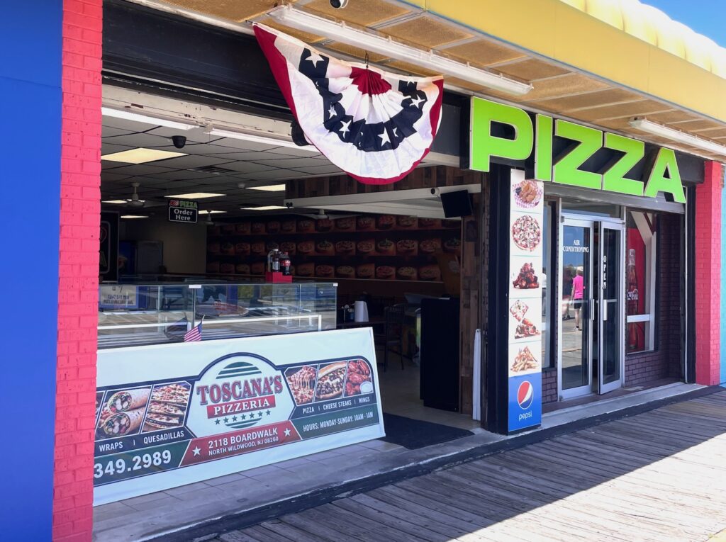 Toscana's North Wildwood Boardwalk Storefront